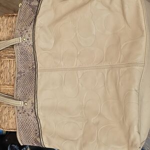 Embossed C huge tote